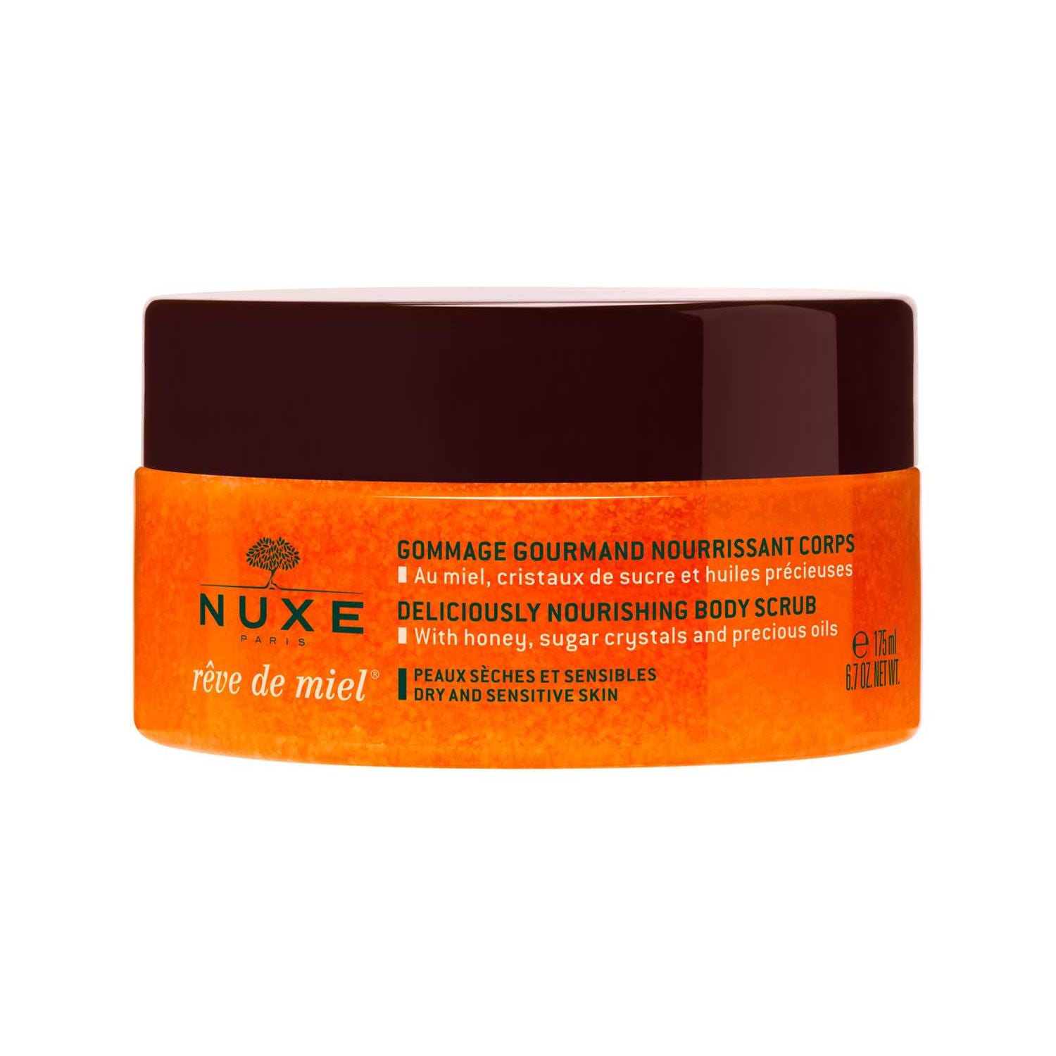 Nuxe body scrub Rêve de Miel 175ml, imported from the UK