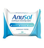 AnuSol Wipes for Soothing Cooling and Cleansing 30 Pack