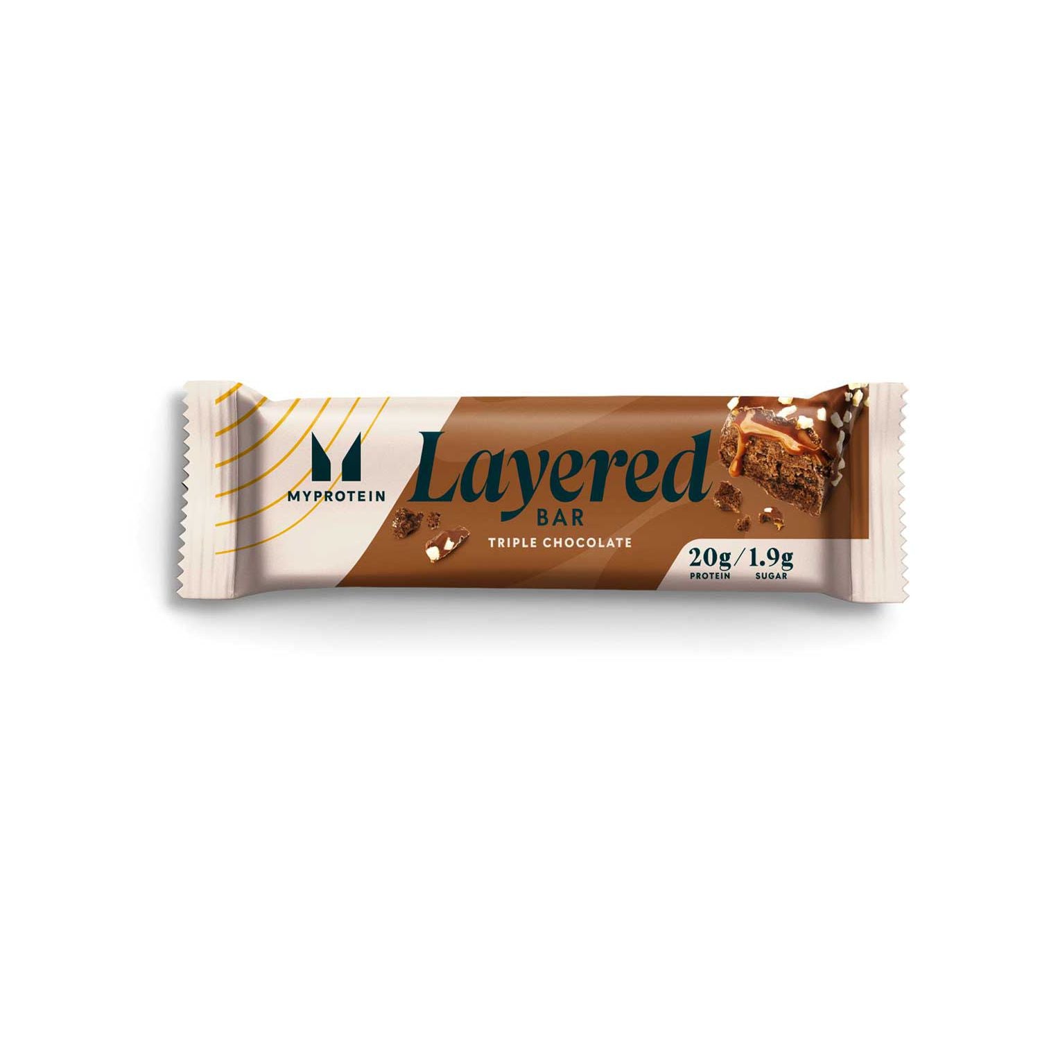 Myprotein Layered Protein Bar Triple Chocolate 60g, imported from the UK