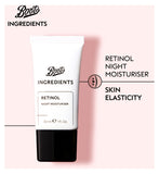 Boots Retinol Nachtfeuchtigkeitscreme 30ml - Britisches Produkt