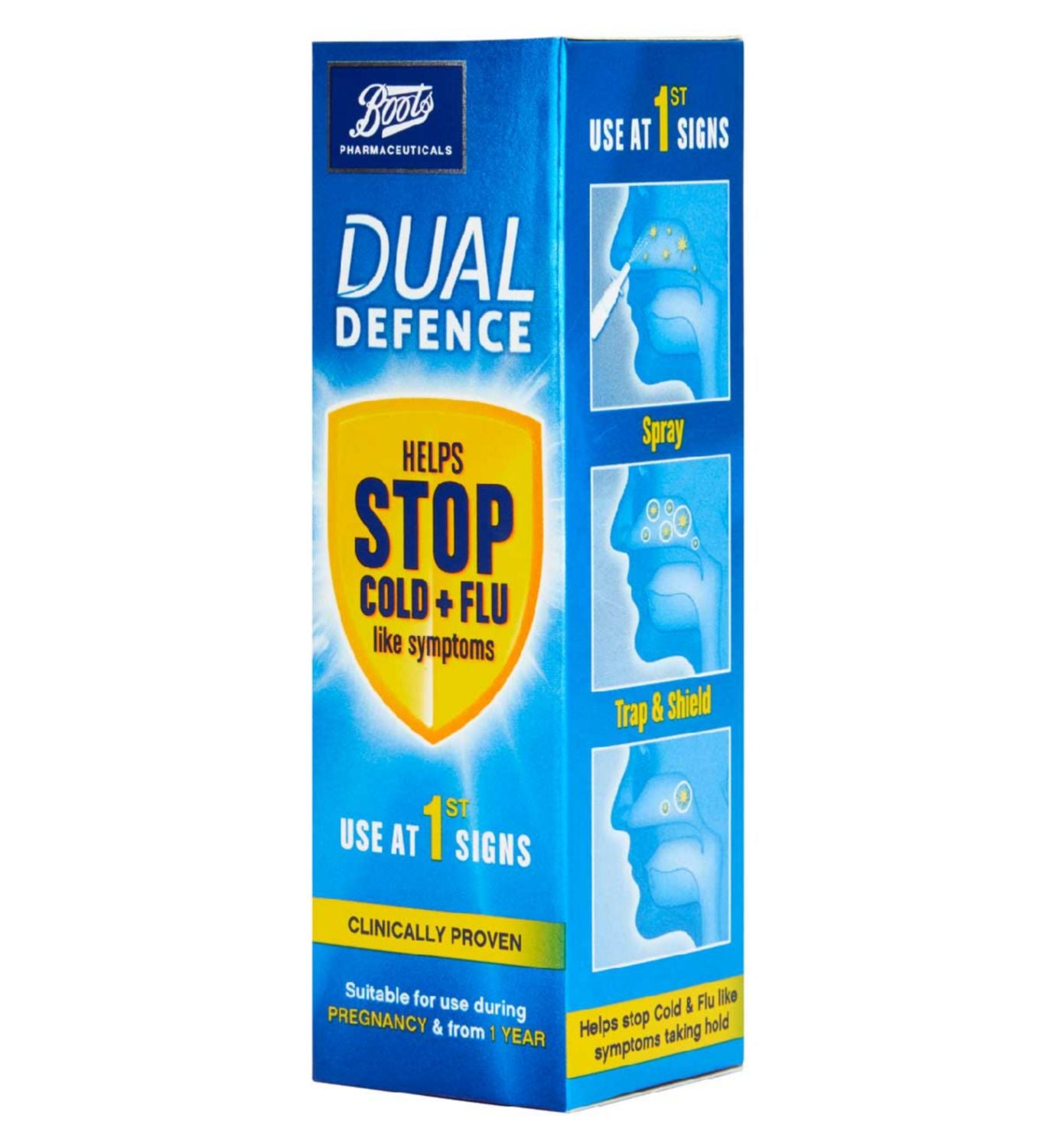 Boots Dual Defence Nasenspray 4 x 20ml - Britisches Produkt