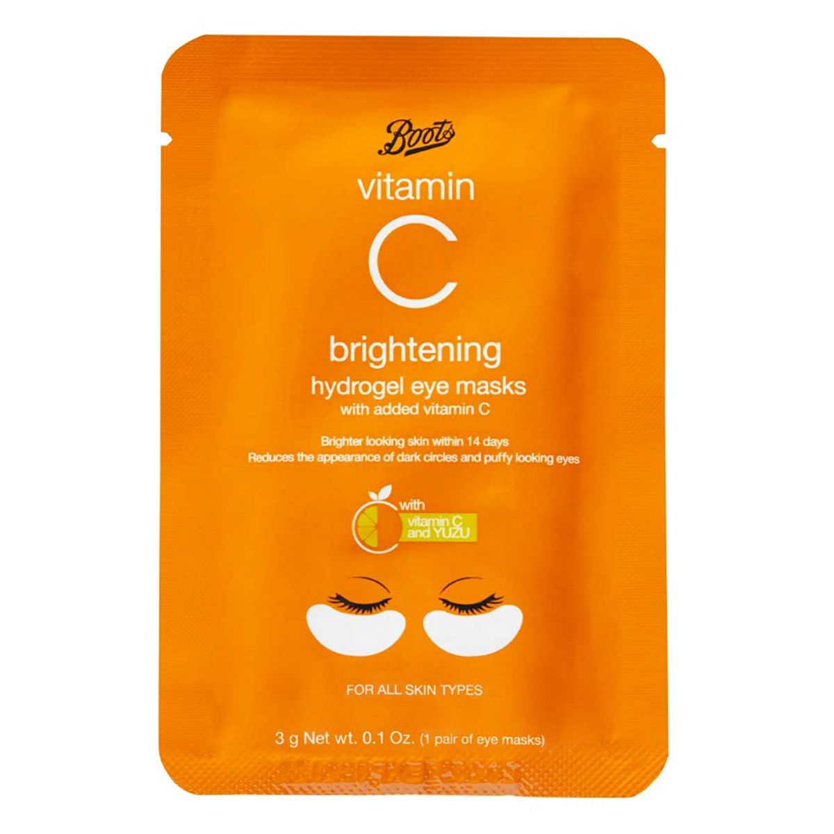 Boots Vitamin C Hydrogel Eye Mask 3g GOODS Boots   