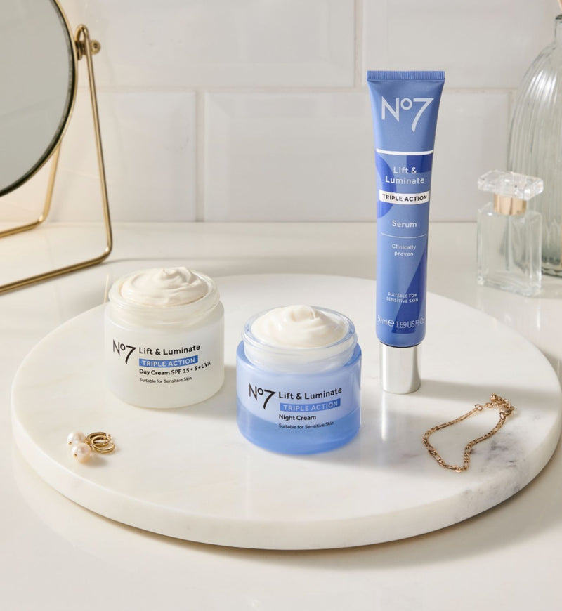 No7 Lift & Luminate Cream SPF 15 50ml, imported from the UK
