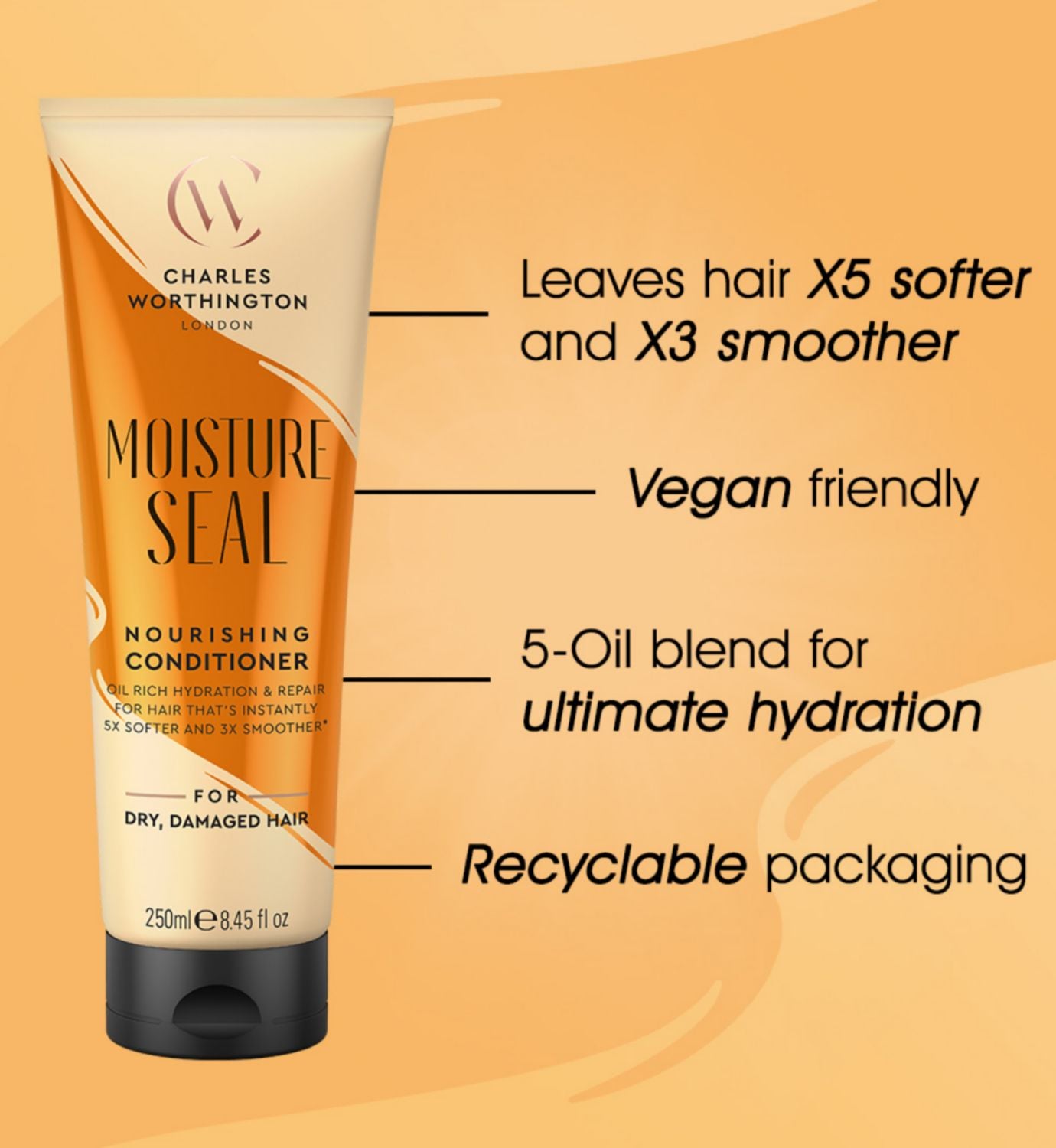 Charles Worthington Moisture Seal Conditioner 250ml - British product