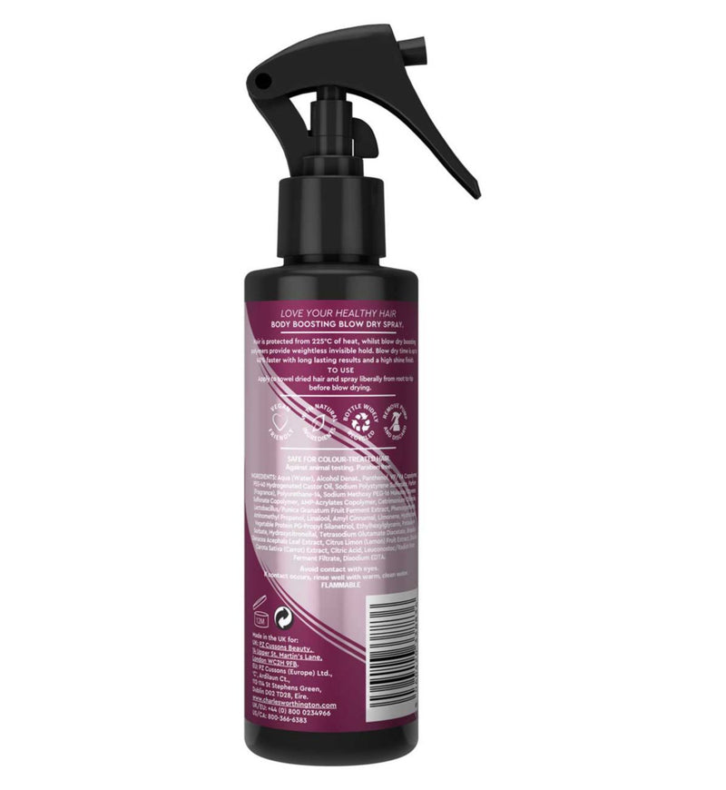 Charles Worthington volume blow dry spray 150ml, imported from the UK