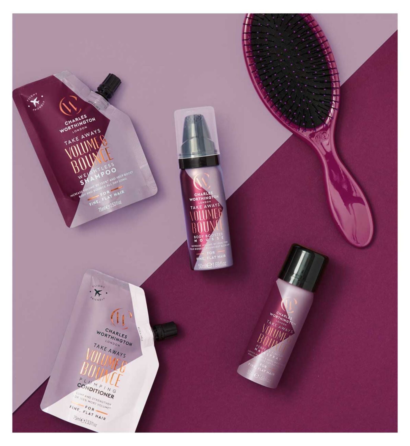 Charles Worthington plumping conditioner 75ml, imported from the UK