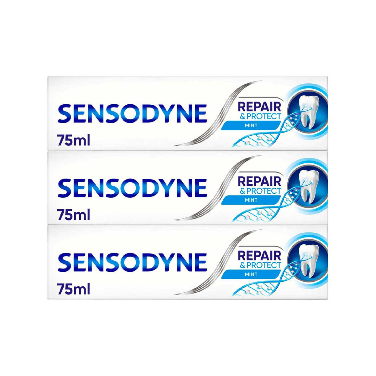 Sensodyne Repair & Protect Original toothpaste bundle (British brand)