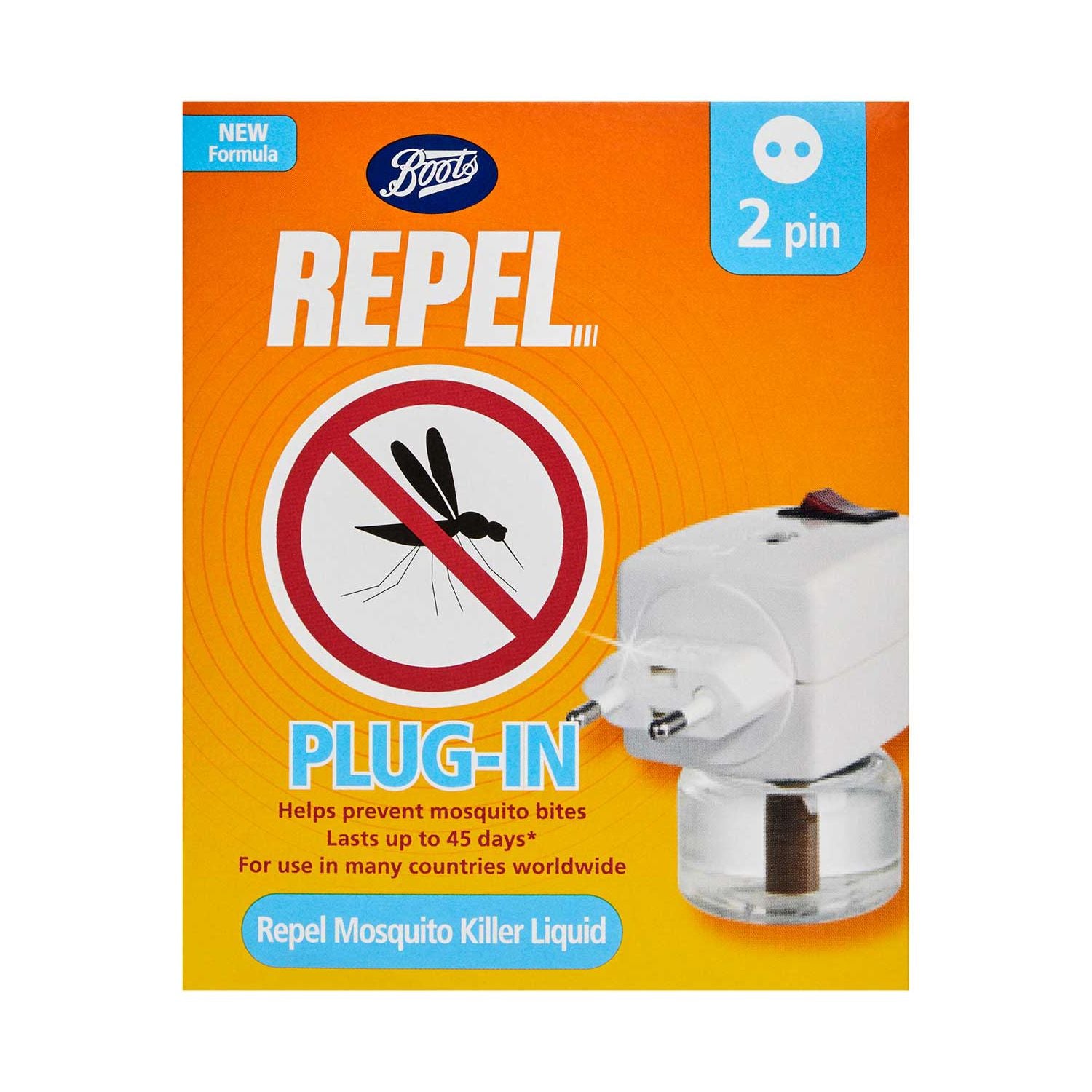 Boots Repel plug in mosquito killer 2 pin, UK version