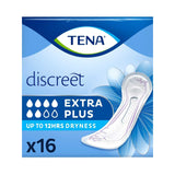 TENA Discreet Extra Plus incontinence pads 16 pack (British brand)
