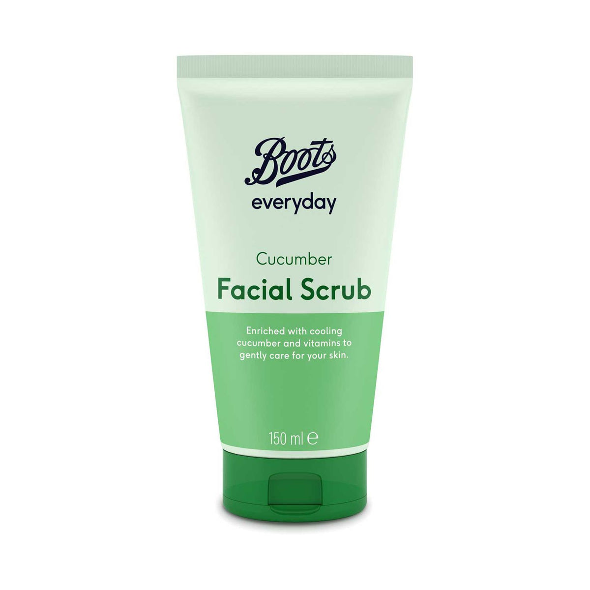 Boots Everyday Cucumber facial scrub 150ml, imported from the UK