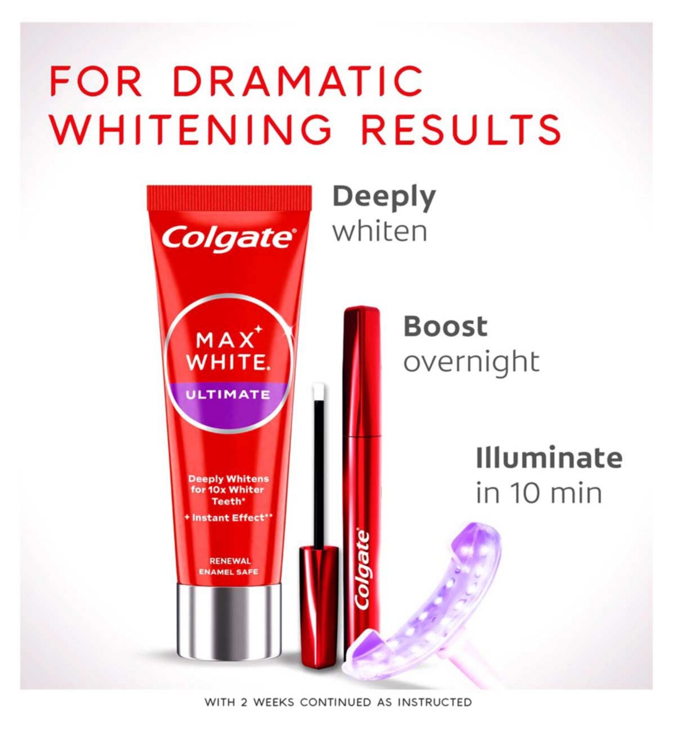 Colgate Max White Ultimate Renewal Whitening Toothpaste 75ml - British product