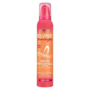 Boots L'Oreal Paris Elvive Dream Lengths Waterfall Mousse Long Curly Hair 200ml- Kjøp online på McGrocer