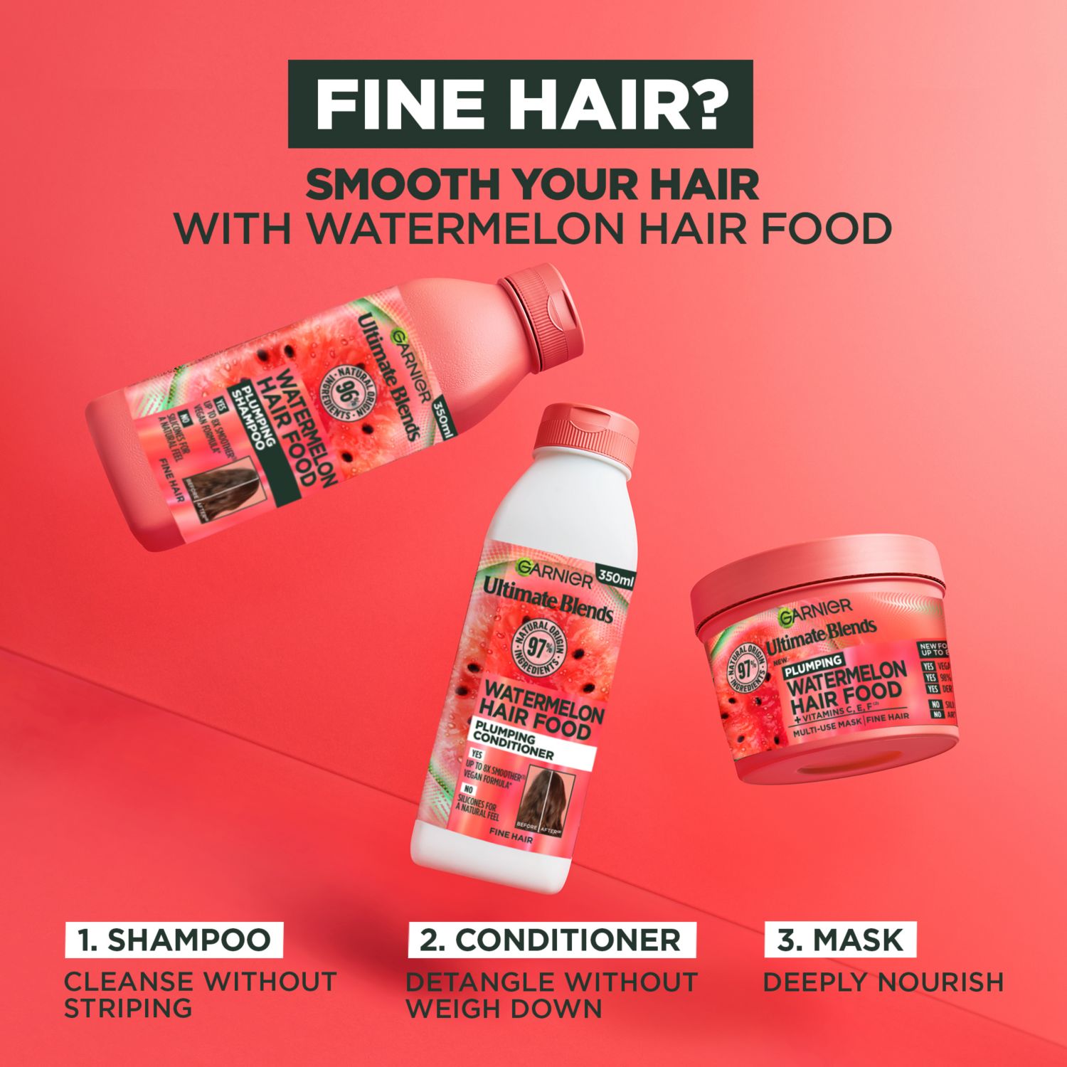 Garnier Ultimate Blends watermelon hair mask 400ml, UK version