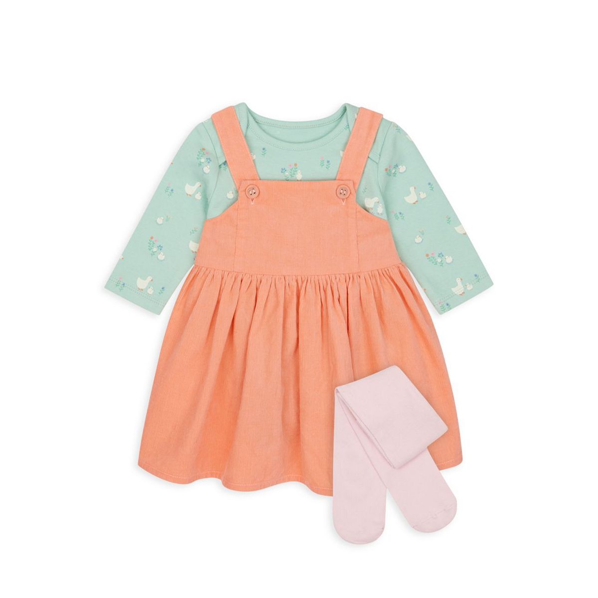 Little Duck Pinny Dress Set GOODS Boots   