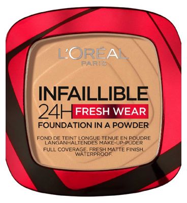 L'Oreal Paris Infallible 24H Fresh Wear Powder Foundation GOODS Boots 200 Golden Colour  