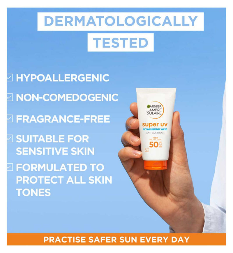 Garnier face sun cream SPF 50 Anti-Age 50ml (British brand)
