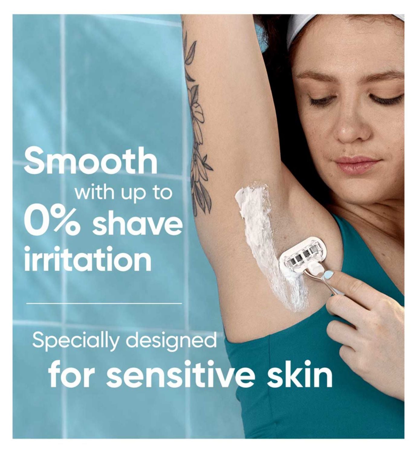 Gillette Venus Pro Smooth Sensitive razor blade refills pack of 3, UK version