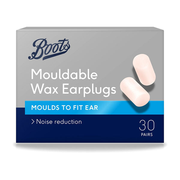 Mouldable Wax Noise Reduction Earplugs 30 Pairs