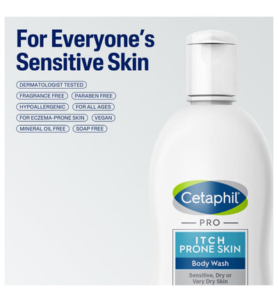 Cetaphil Pro Kløende hud Dusj for eksemutsatt sensitiv hud 295ml