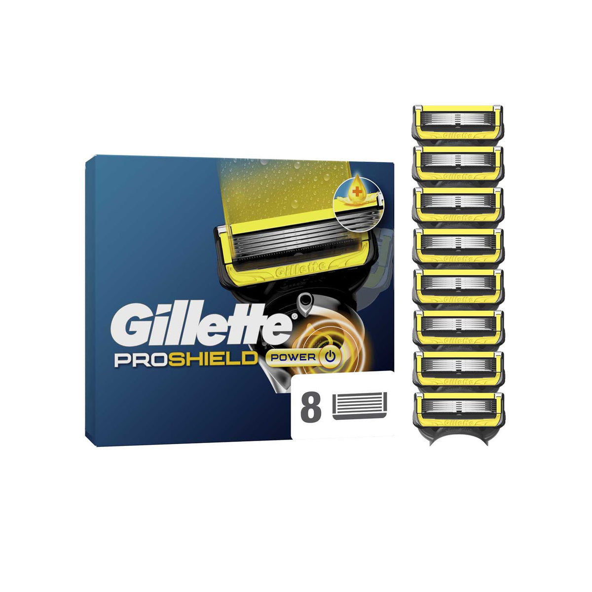 Gillette ProShield razor blade refills 8 pack - British product