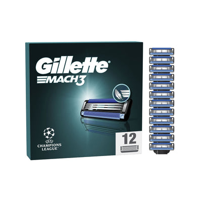 Boots Gillette Mach3 Men's Razor Blade Refills (12 Count)- Buy online at McGrocer