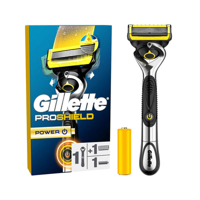 Tesco Gillette ProShield Power Men's Razor- Buy online at McGrocer