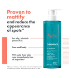 Avène Cleanance Cleansing Gel Oily Blemish-Prone Skin 400ml - British product