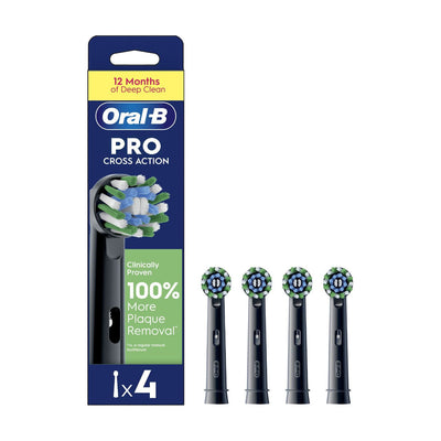 Boots Oral-B Pro Cross Action Toothbrush Heads 4 Pack- Buy online at McGrocer