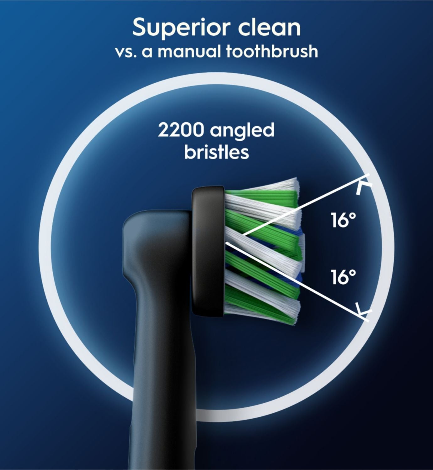 Oral-B Pro Cross Action black toothbrush heads 4 pack (British brand)