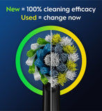 Oral-B Pro Cross Action black toothbrush heads 4 pack (British brand)
