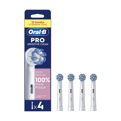 Boots Oral-B Pro Sensitive Clean Electric Toothbrush Heads 4 Pack- Buy online at McGrocer