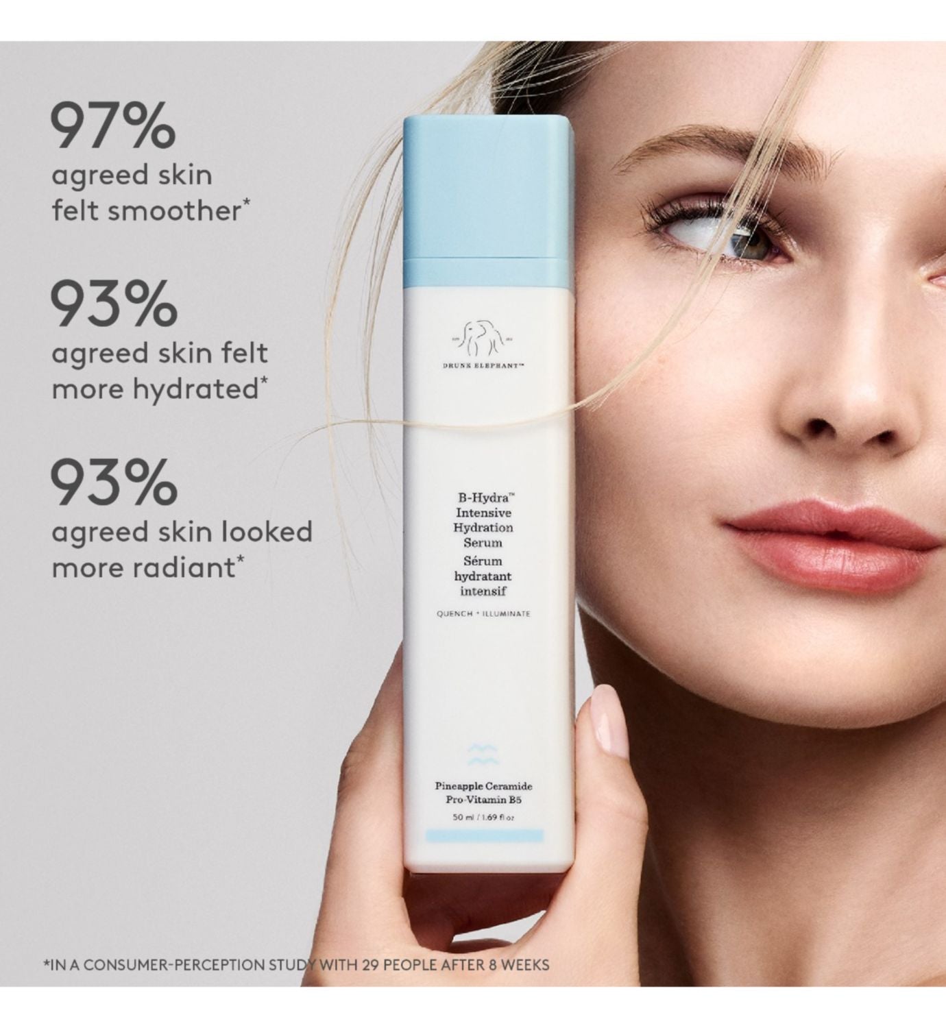 Drunk Elephant B-Hydra hydrating serum 50ml, imported from the UK