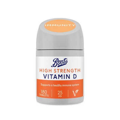 Boots Boots Vitamine D Haute Puissance Supplément 180 Comprimés - Achetez en ligne sur McGrocer