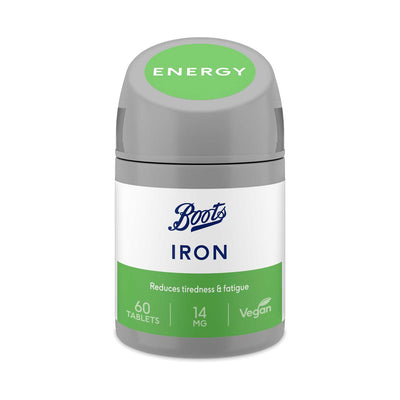 Boots Boots Jern 14mg Tabletter 60 stk- Kjøp online hos McGrocer