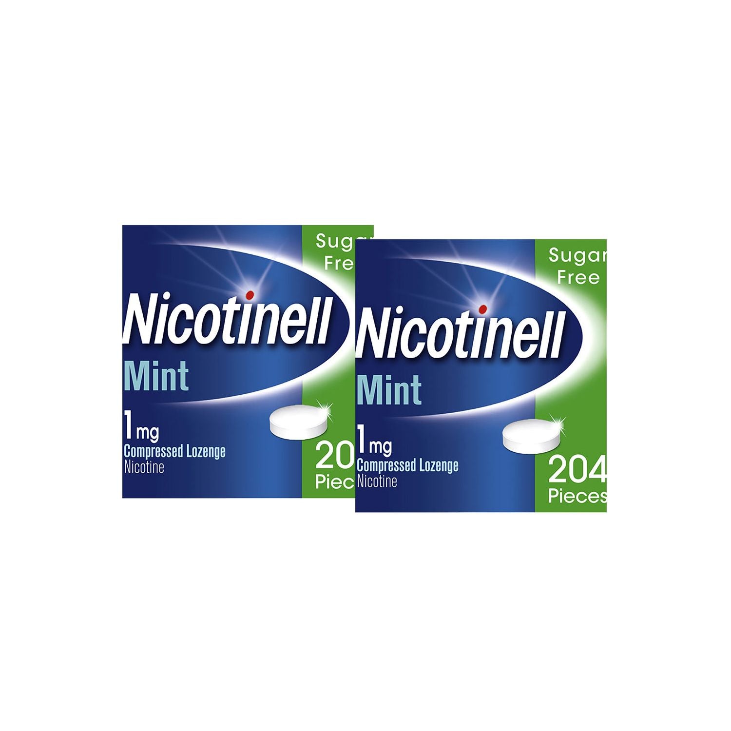 Nicotinell mint lozenge 1mg stop smoking aid 204 lozenges (British brand)
