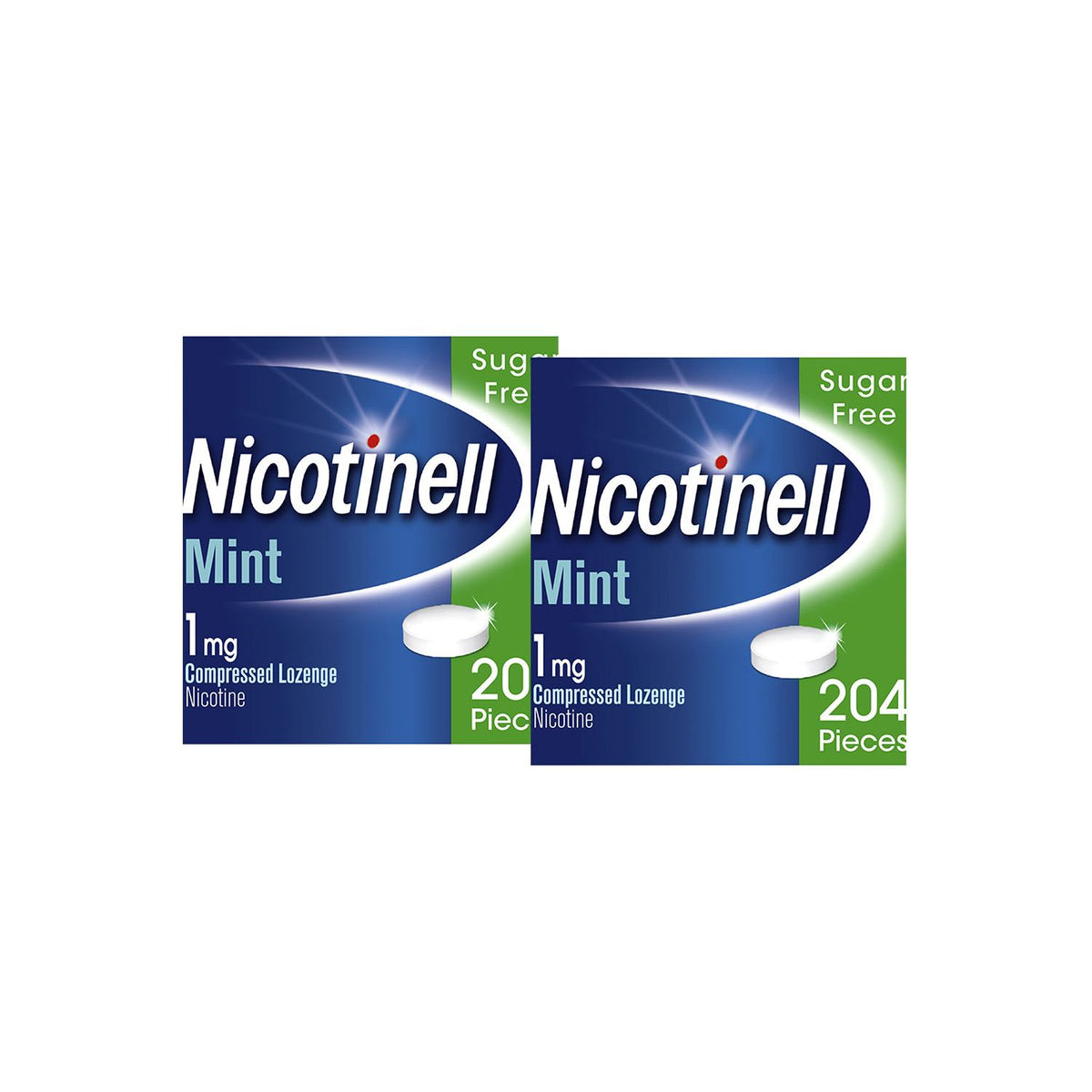Nicotinell mint lozenge 1mg stop smoking aid 204 lozenges (British brand)