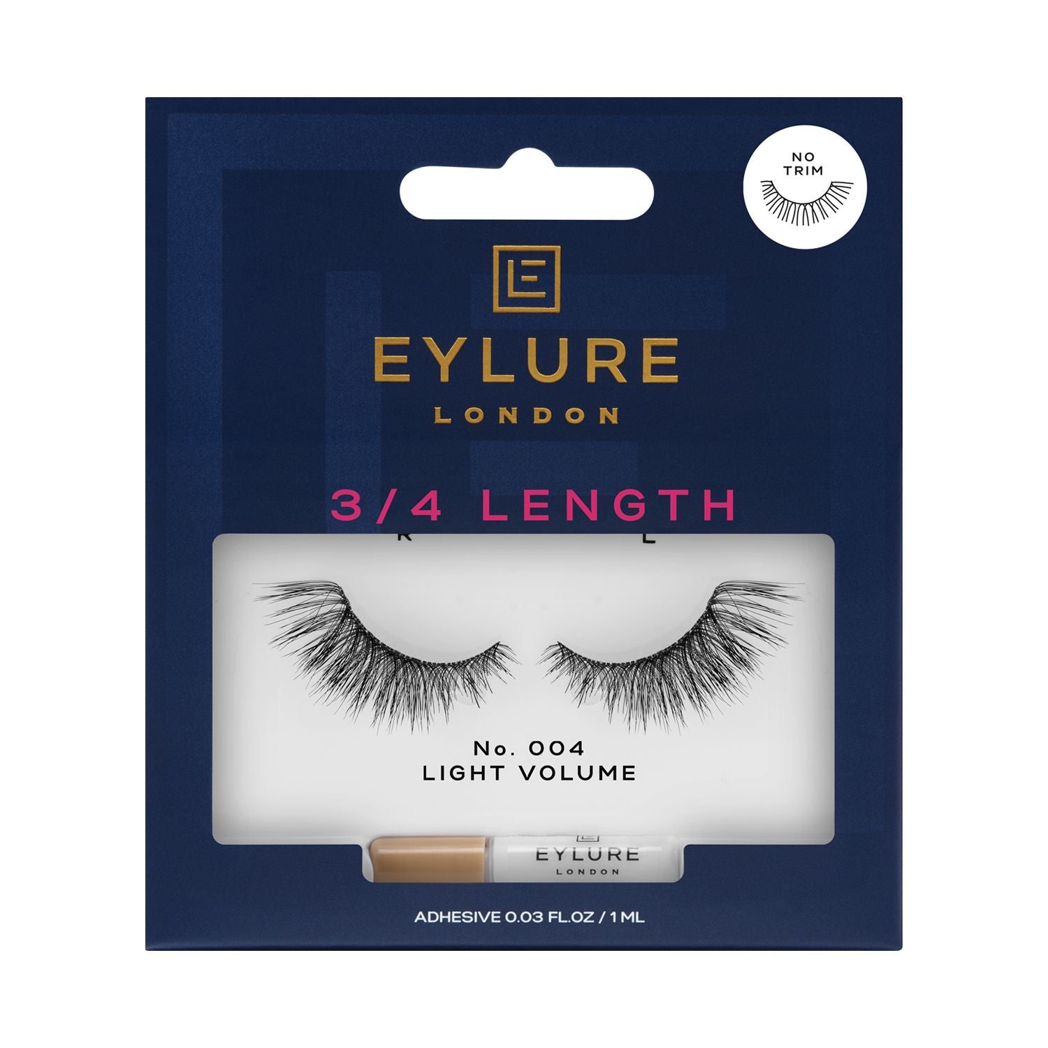 Eylure 3/4 lashes 004 false eyelashes, imported from the UK