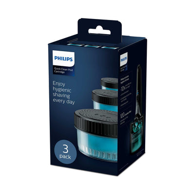 Boots Philips QuickClean Pod Cartridge for Shavers (3 Pack) CC13/50- Buy online at McGrocer