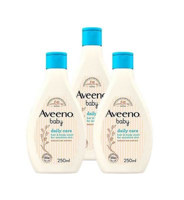 Aveeno Baby Hair  Body Wash 250ml x3 Bundle