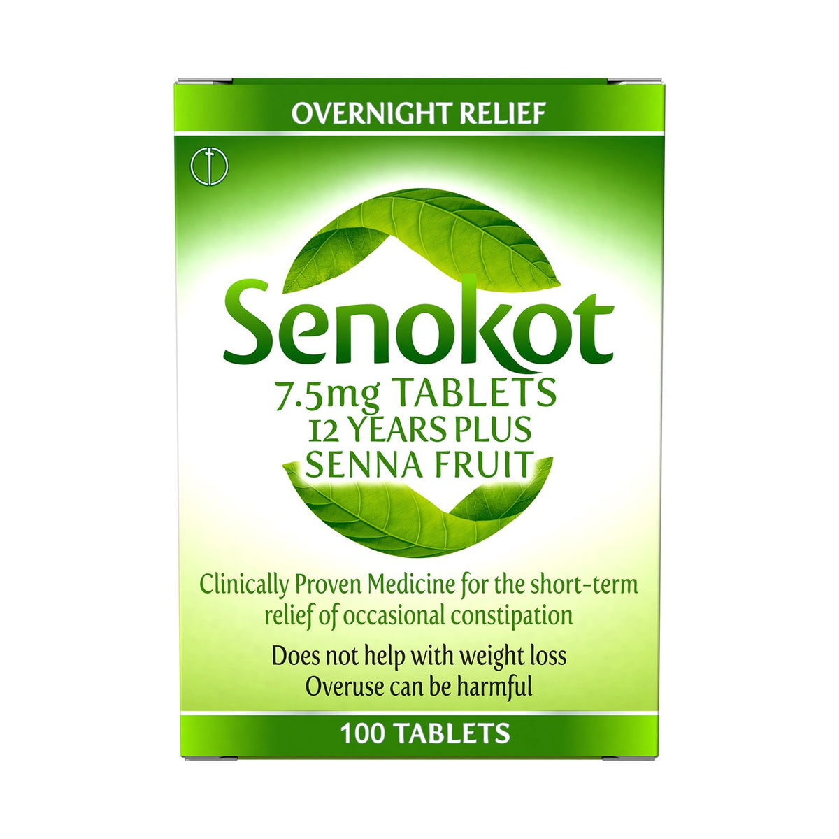 Senokot laxative tablets 7.5mg 100 tablets (British brand)