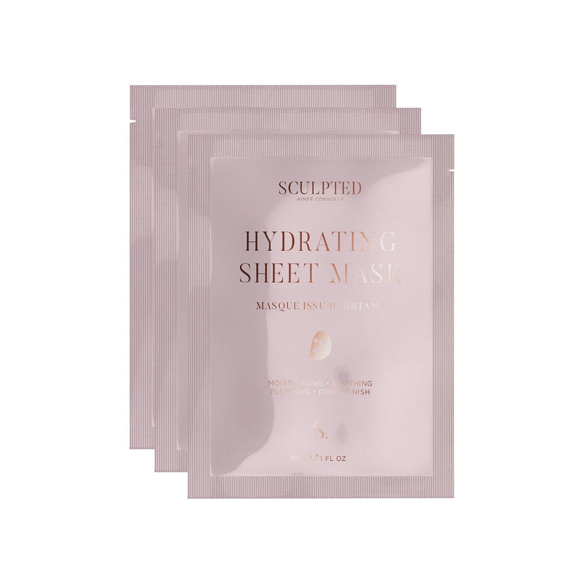 Sculpted by Aimee Connolly hydrating sheet masks x3 (British brand)