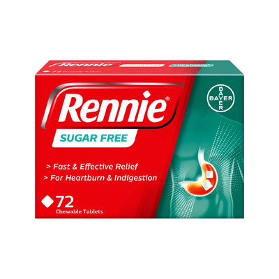 Boots Rennie Sugar Free Antacid Chewable Tablets 72 Tablets- Buy online at McGrocer