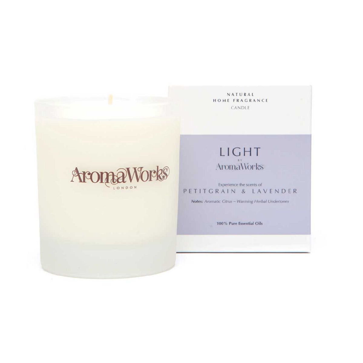 AromaWorks Petitgrain and Lavender Candle 30cl GOODS Boots   