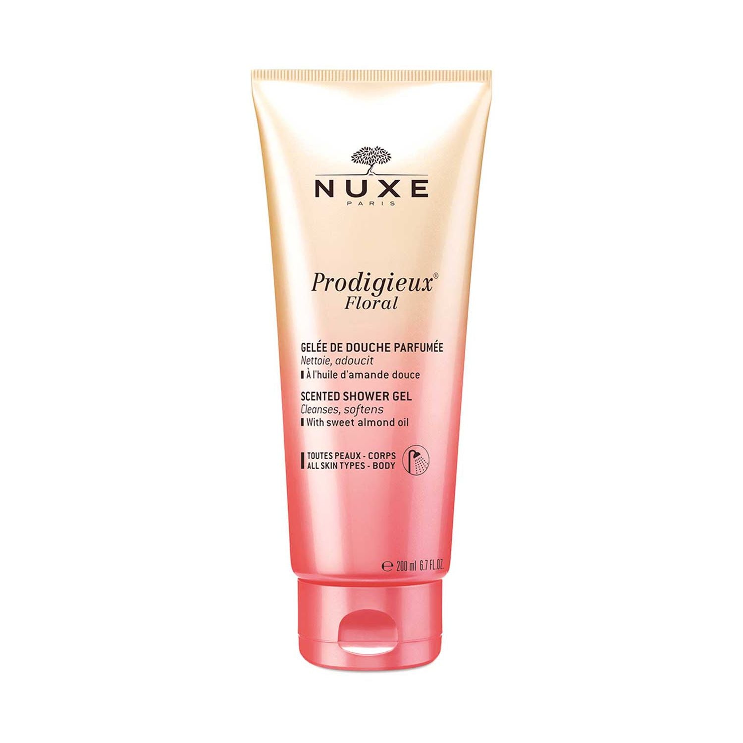 NUXE Prodigieux Floral Scented Shower Gel 200ml, imported from the UK