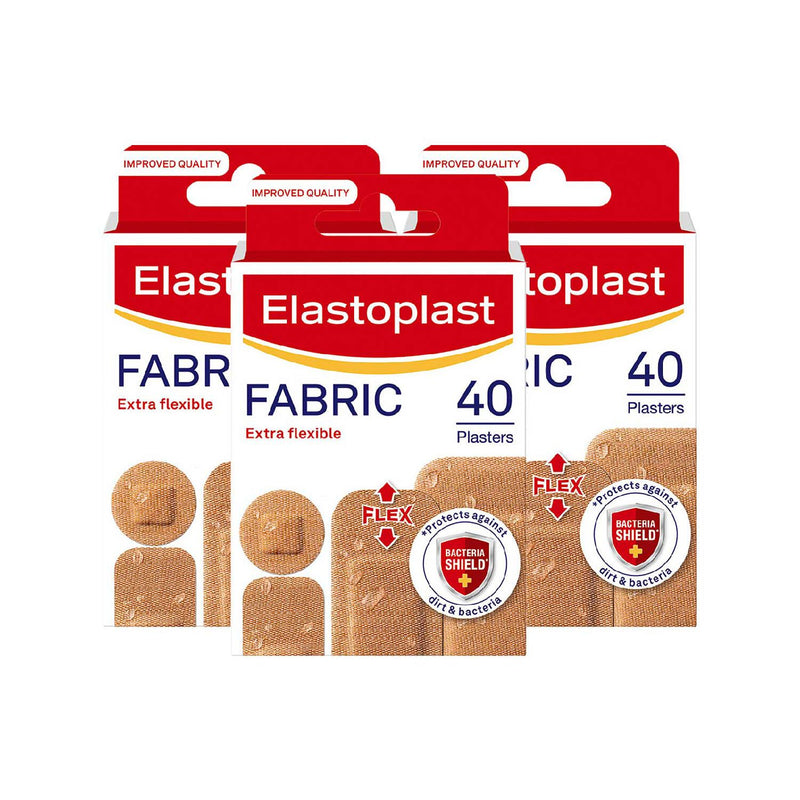 Elastoplast fabric plasters bundle 120 count, UK version
