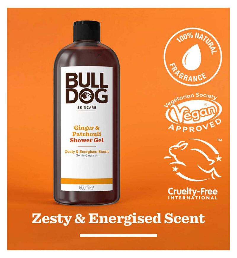 Bulldog Ginger & Patchouli Shower Gel 500ml - British product