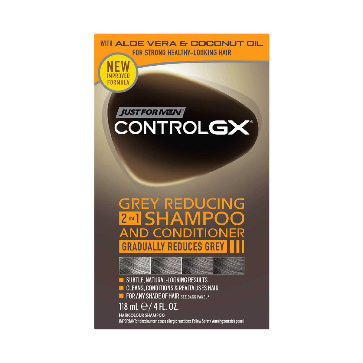 Just For Men Control GX reduce shampoo 118ml, imported from the UK