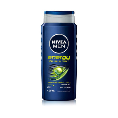 Boots NIVEA MEN Energy Shower Gel Body Wash 400ml- Buy online at McGrocer