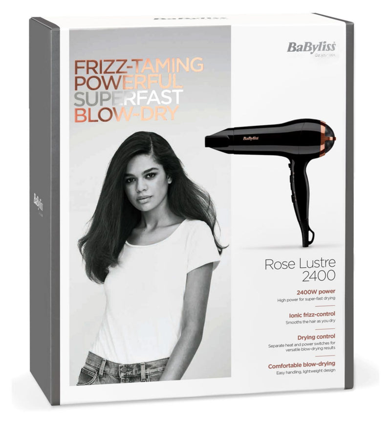 BaByliss Rose Lustre 2400 Hårføner - Britisk produkt