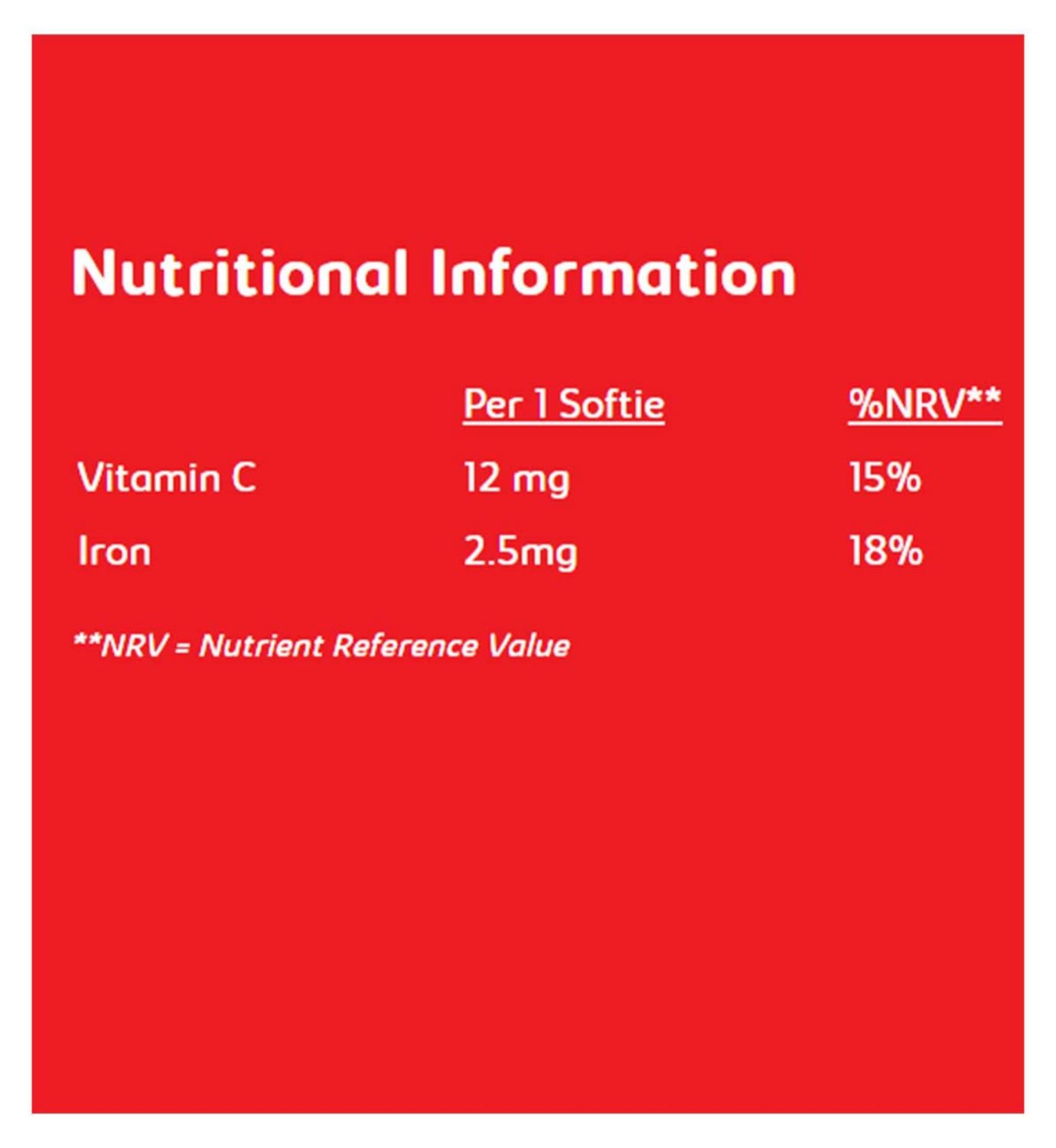 Haliborange Iron Softies 30s children's supplement, UK version